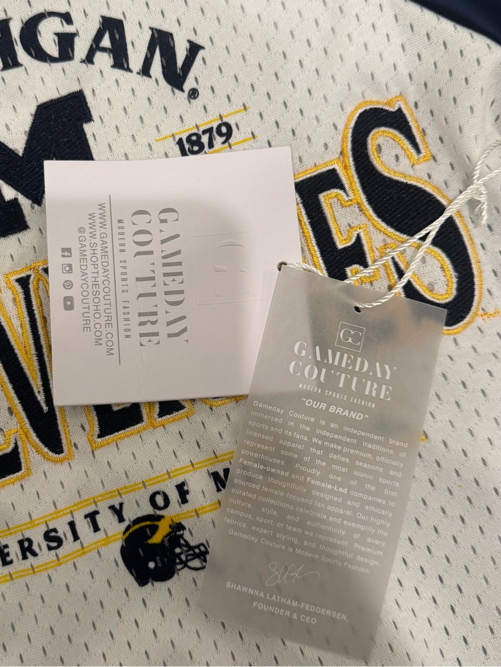 Michigan Wolverines Navy and White Varsity Jacket - Picture 6 of 7